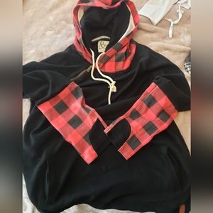 Buffalo Plaid Ampersand Ave Red Black Buffalo Check Sweatshirt Holiday